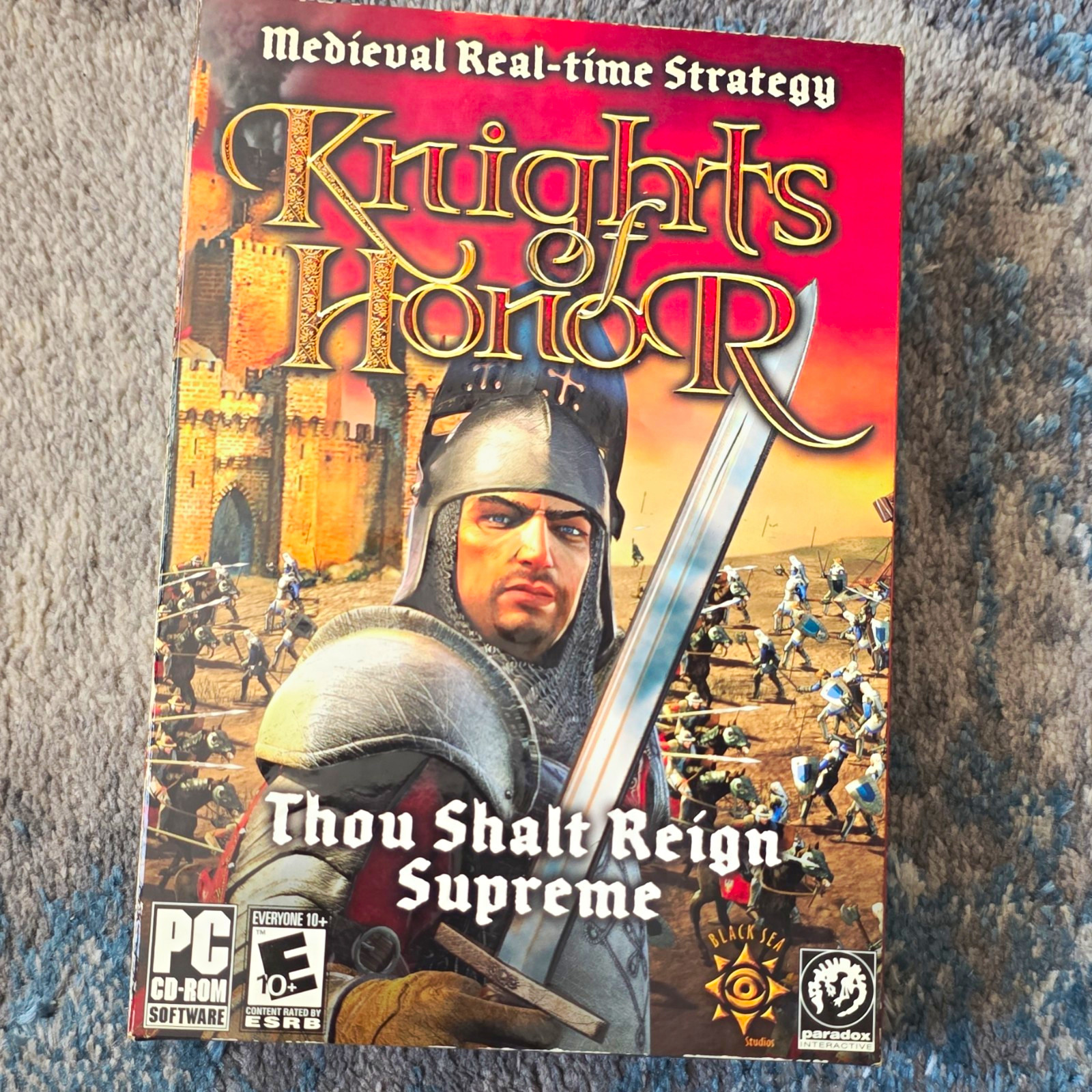 Paradox Knights of Honor: Thou Shalt Reign Supreme PC CD-ROM Big Box w/Manual
