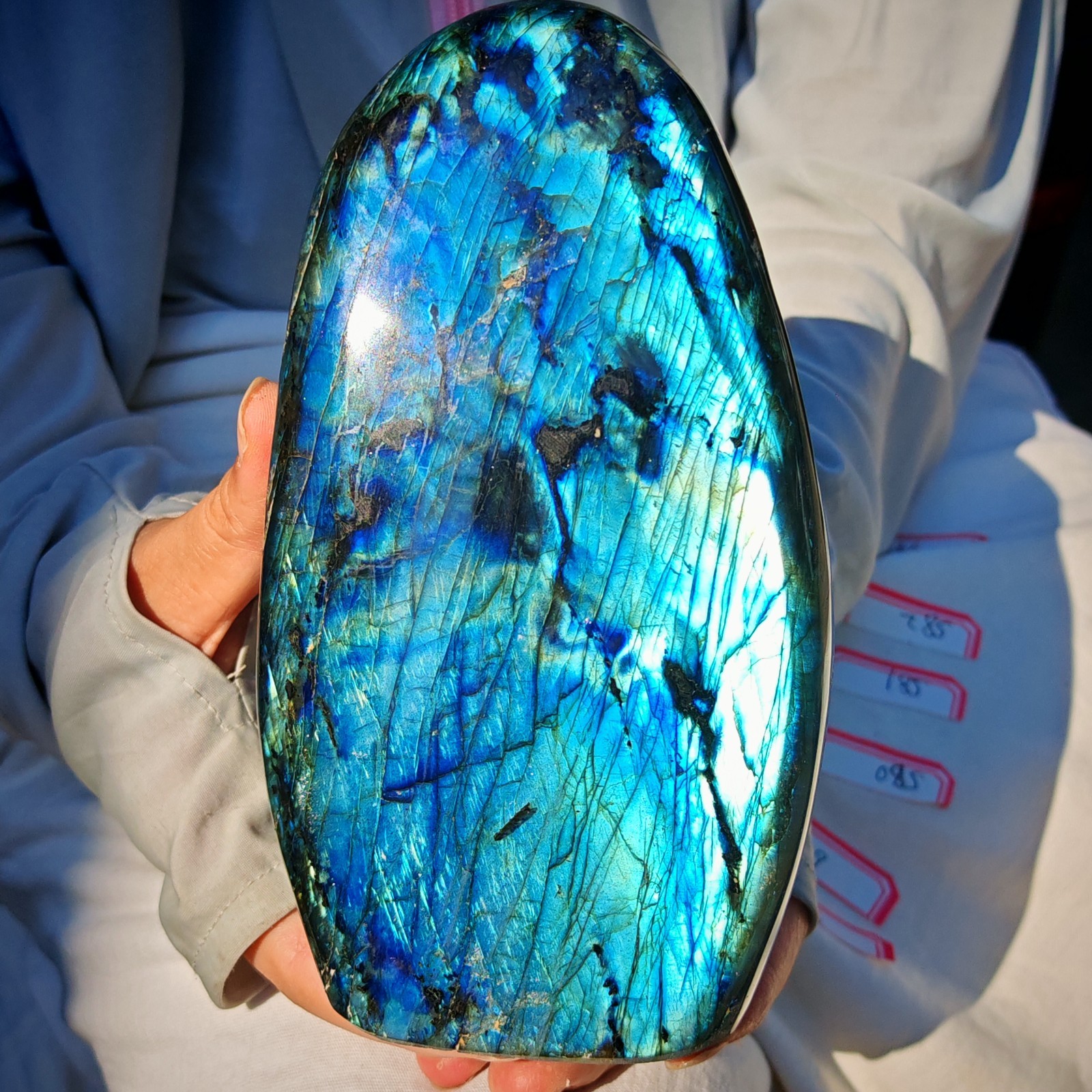 4.29 LB Natural crystal Labradorite Mineral Quartz  Mineral Reiki healing