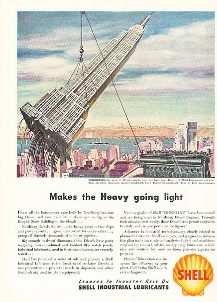 1949 Shell Empire State Building Original Advertisement Print Art Ad K96
