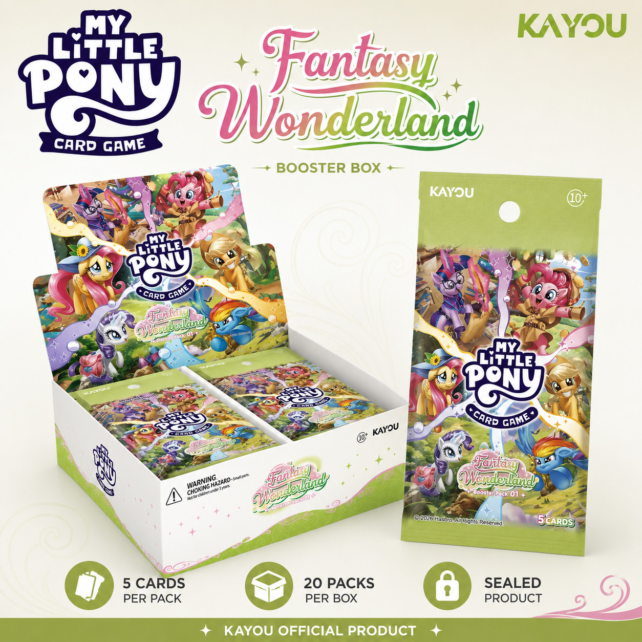 My Little Pony Card Game Fantasy Wonderland Booster Box Kayou English - SEALED