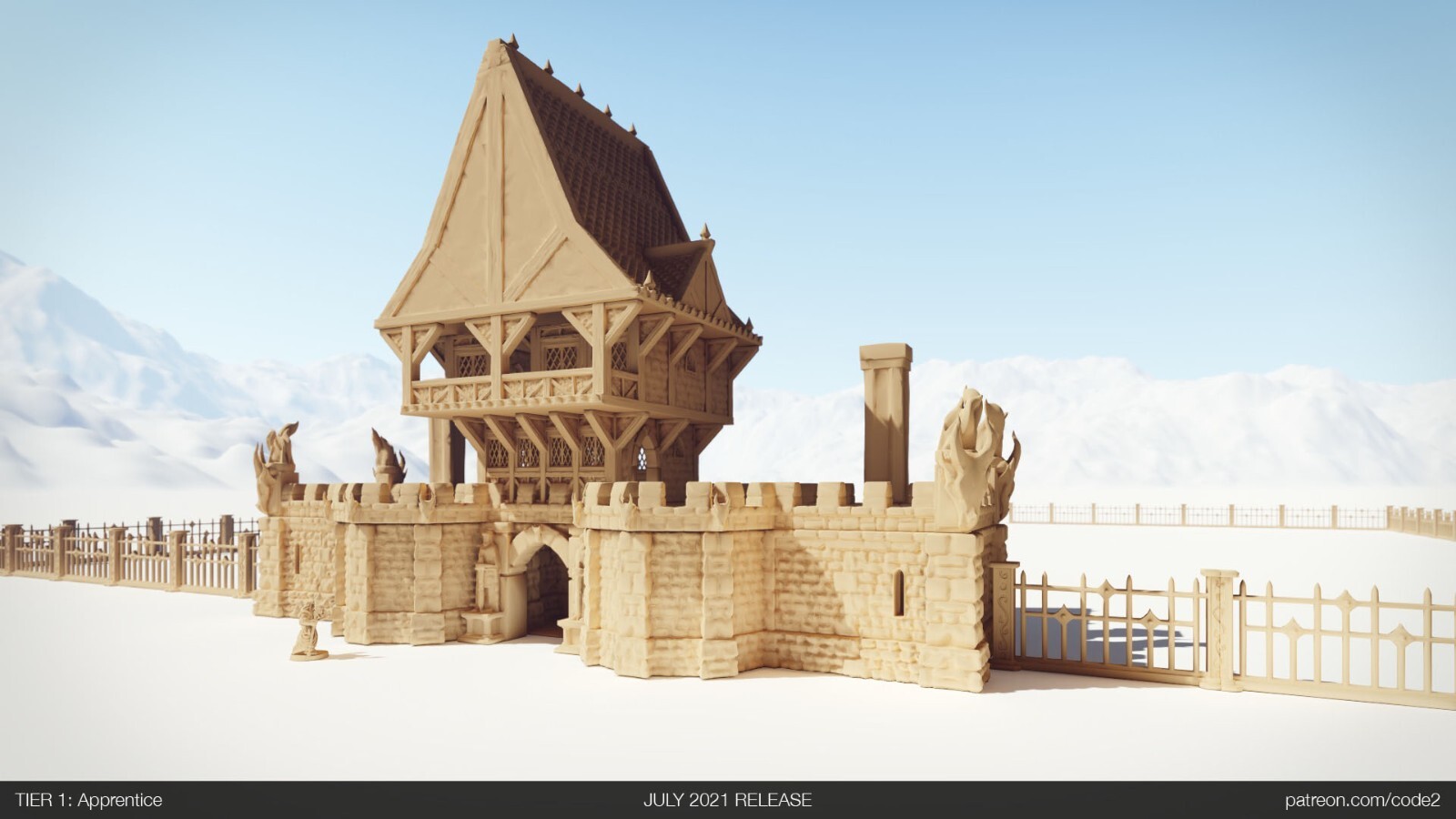 Wonderworlds Drennheim Gateway House Fantasy Tabletop 28mm Scale