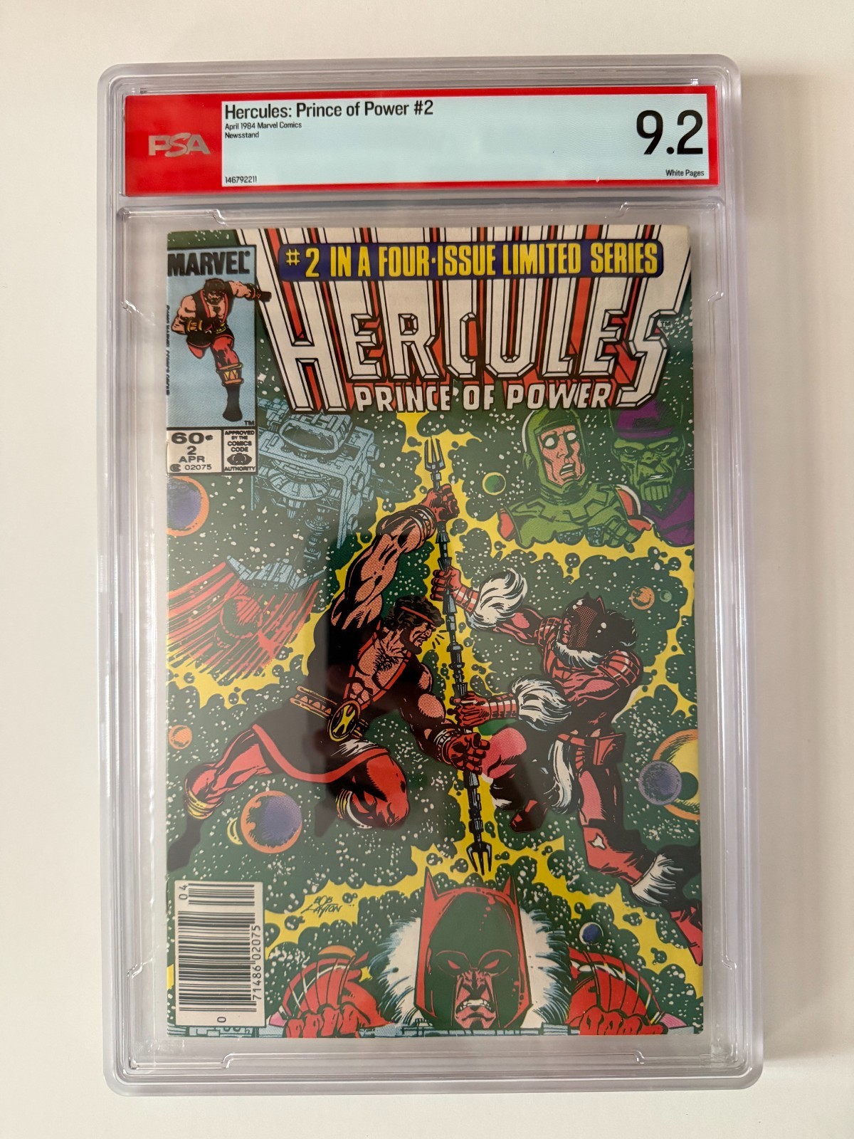 PSA 9.2 | Hercules: Prince of Power #2 Newsstand 1984 Marvel Comics 