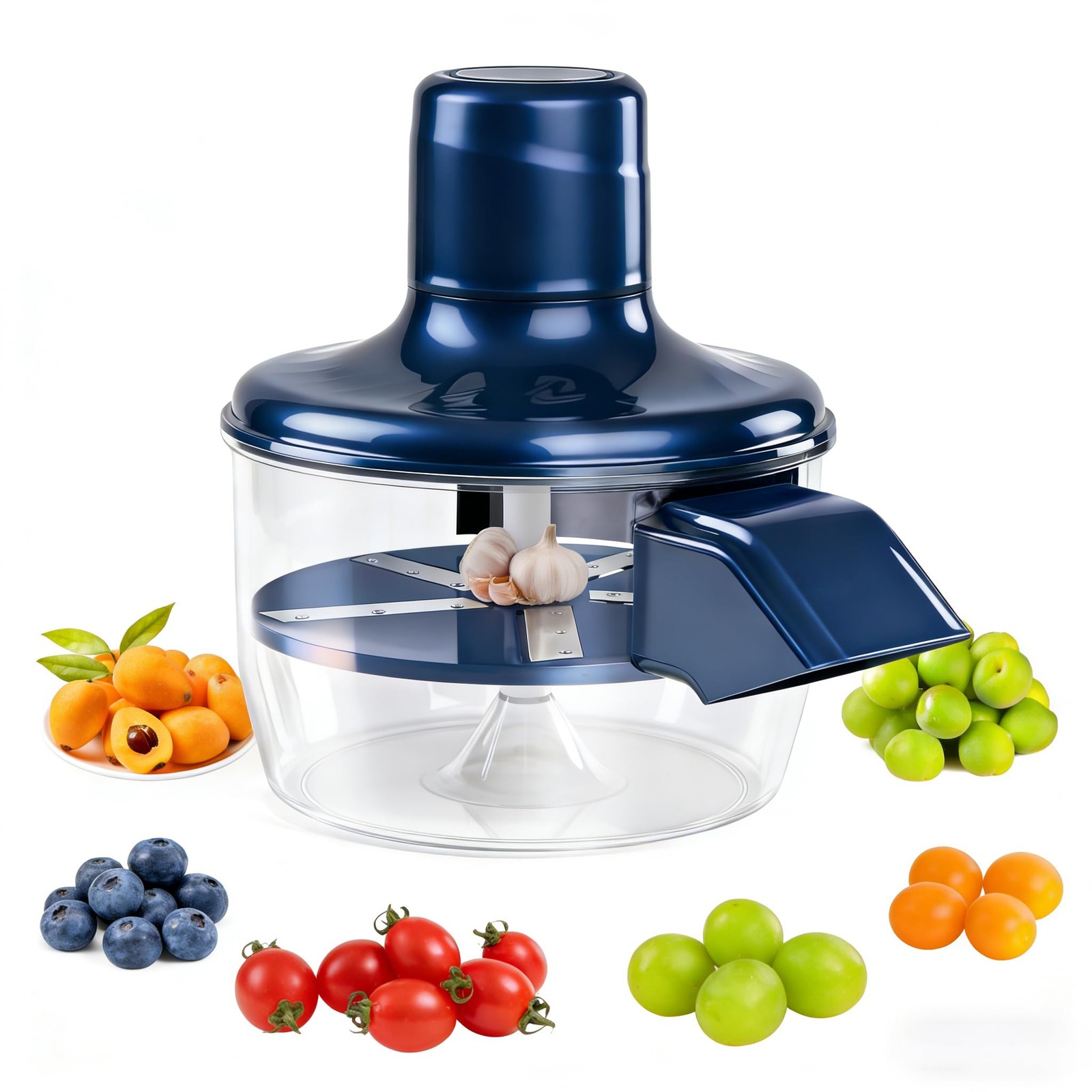 WONCHIEF Automatic Electric Small Fruit Peeler, USB-C Standard, Blue