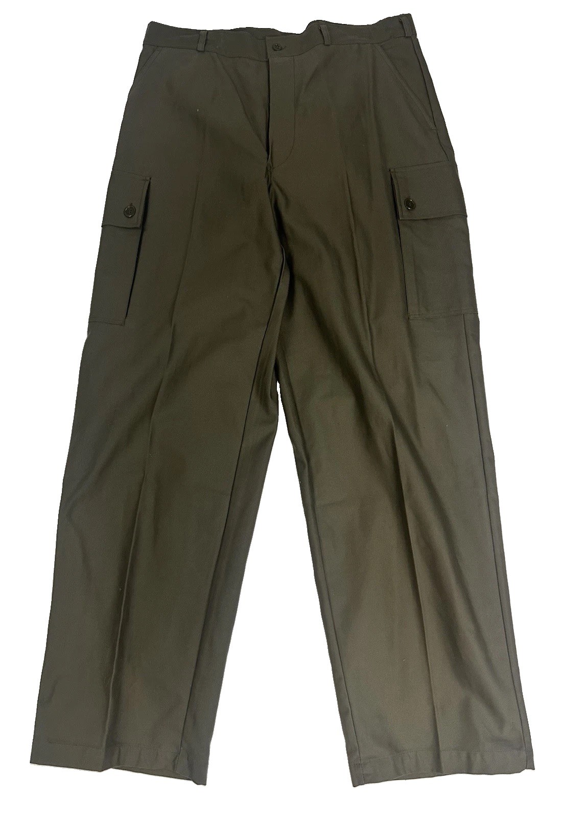 Dutch Air Force Military Cargo Pants Seyntex OD Green Cotton 38x36 NOS