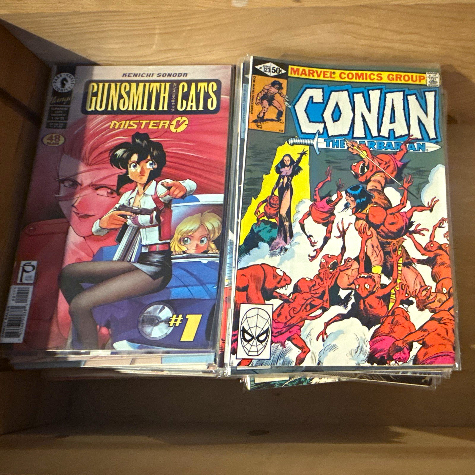 Lot of 150 vintage Marvel/DC comic books/manga, look in description**