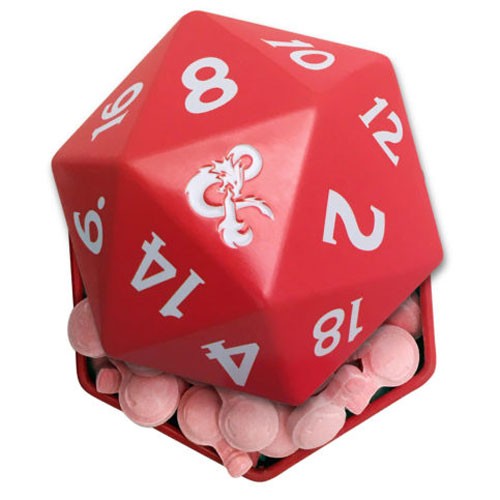 Boston America Candy Tin -Dungeons & Dragons D20 Dice (Sour Cherry Candy Potions