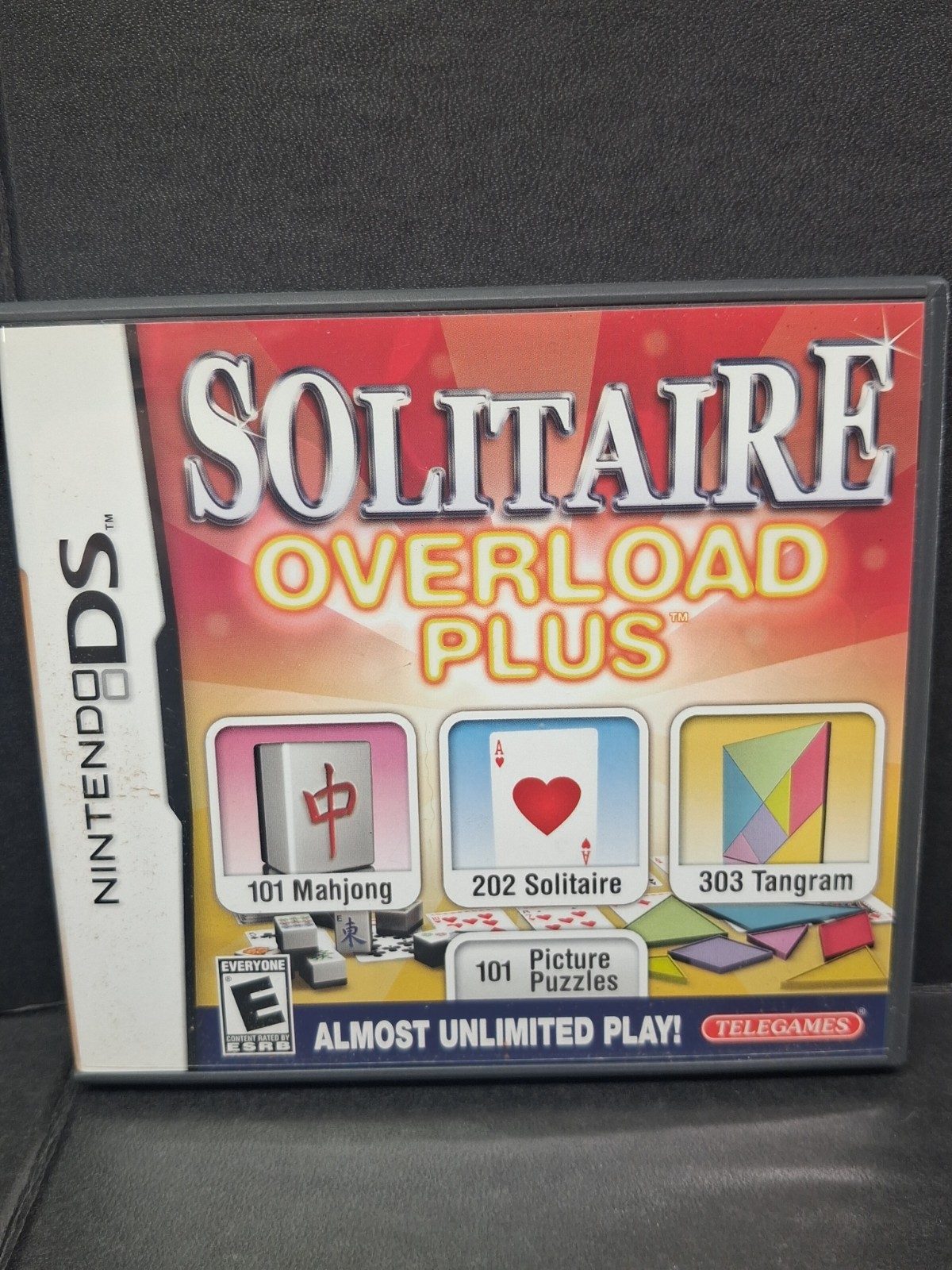 Solitaire Overload Plus Nintendo DS CIB Complete Tested