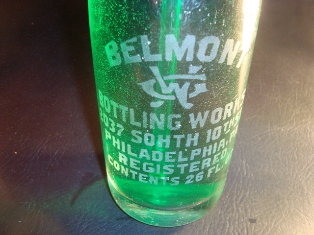 Vintage Belmont Bottling Works Seltzer Bottle, Philadelphia, Pennsylvania