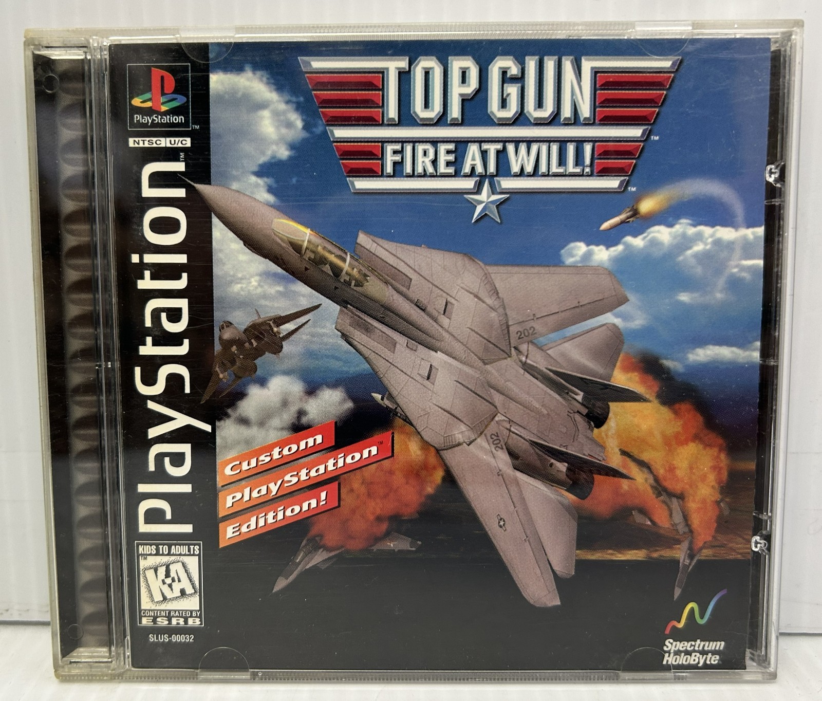 MA6 Top Gun: Fire at Will (Sony PlayStation 1, 1996) Complete - TESTED