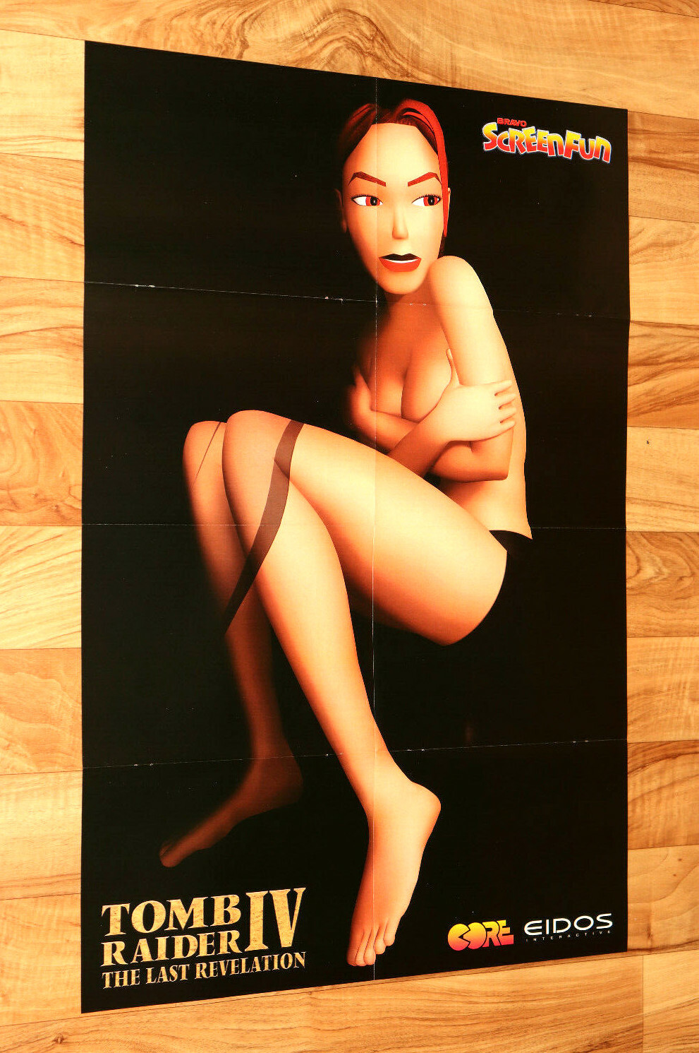 Tomb Raider IV 4 The Last Revelation / South Park PS1 Dreamcast Vintage Poster.