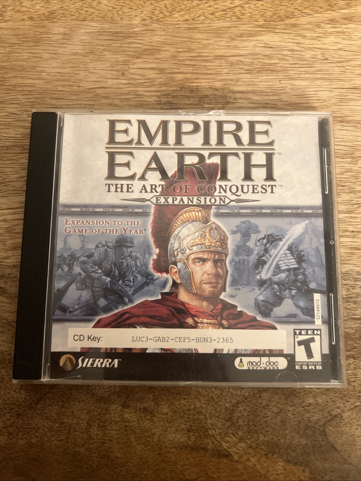 Empire Earth The Art Of Conquest Expansion Pc Cd-ROM Video Game T-Teen UNTESTED