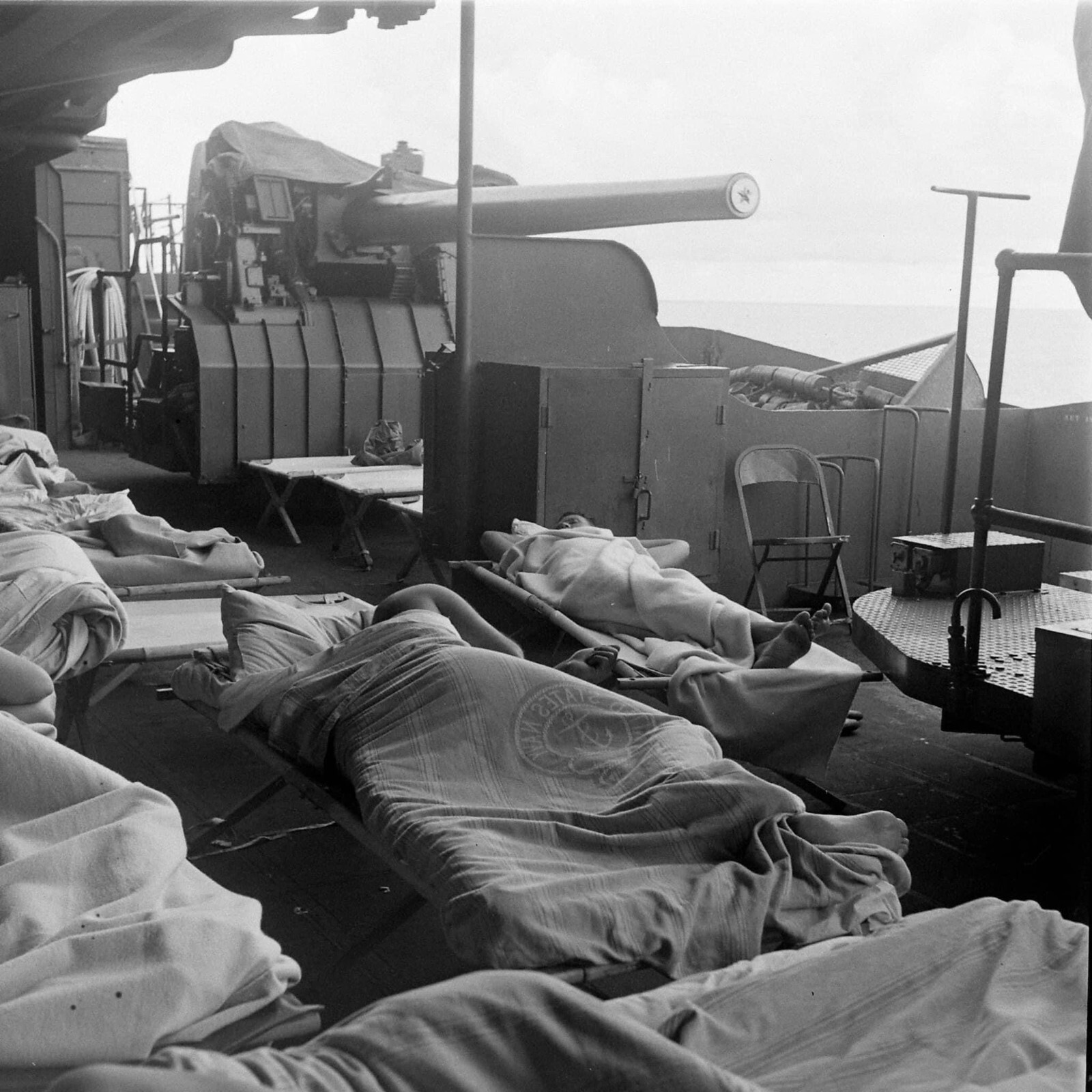 WW2 WWII Photo World War Two Aboard USS Enterprise CV-6 1945 US Navy / 7561