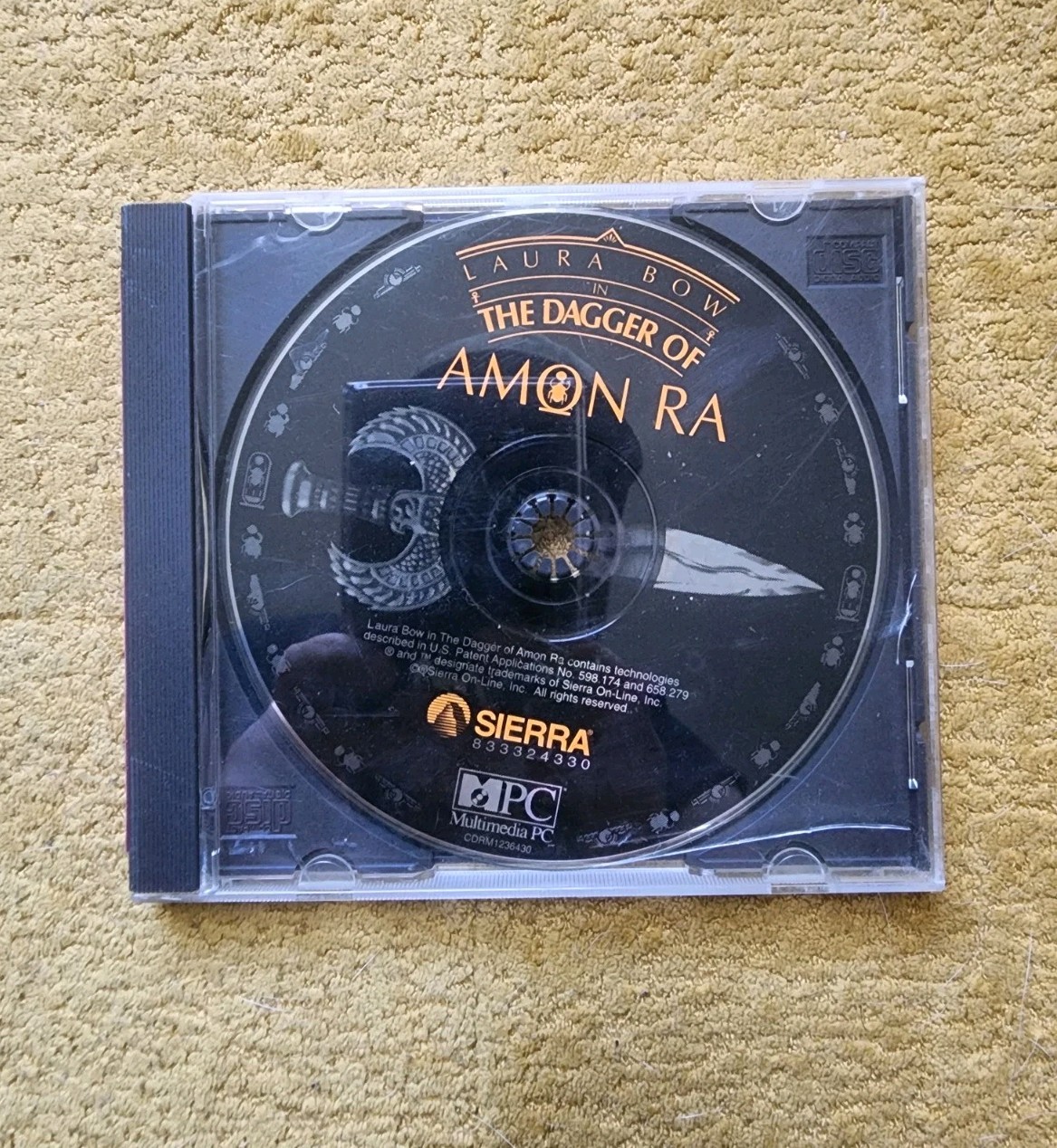 The Dagger of Amon Ra: A Laura Bow Mystery (PC CD-ROM, 1992) Game DISC ONLY 