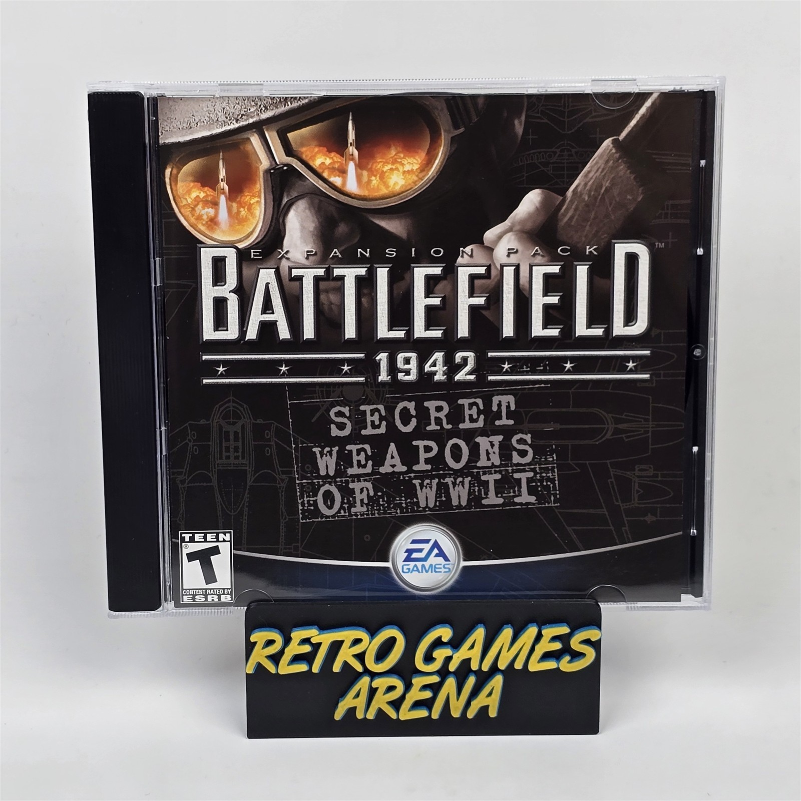 Battlefield 1942: Secret Weapons of WWII (PC CD-ROM) Jewel CIB COMPLETE