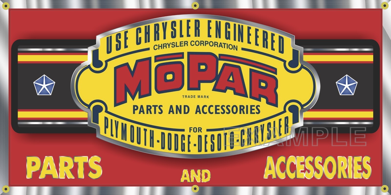 SEVEN BANNER OLD SIGN REMAKE GROUP LOT DISCOUNT AS SHOWN DESCRIBED