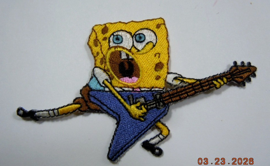 SPONGEBOB SQUAREPANTS Embroidered Iron On Patch 2