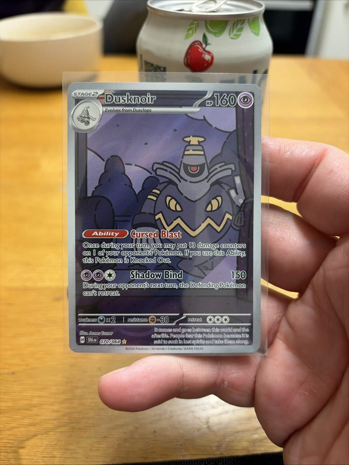 Pokemon TCG Dusknoir 070/064 Shrouded Fable Illustration Rare NM Condition
