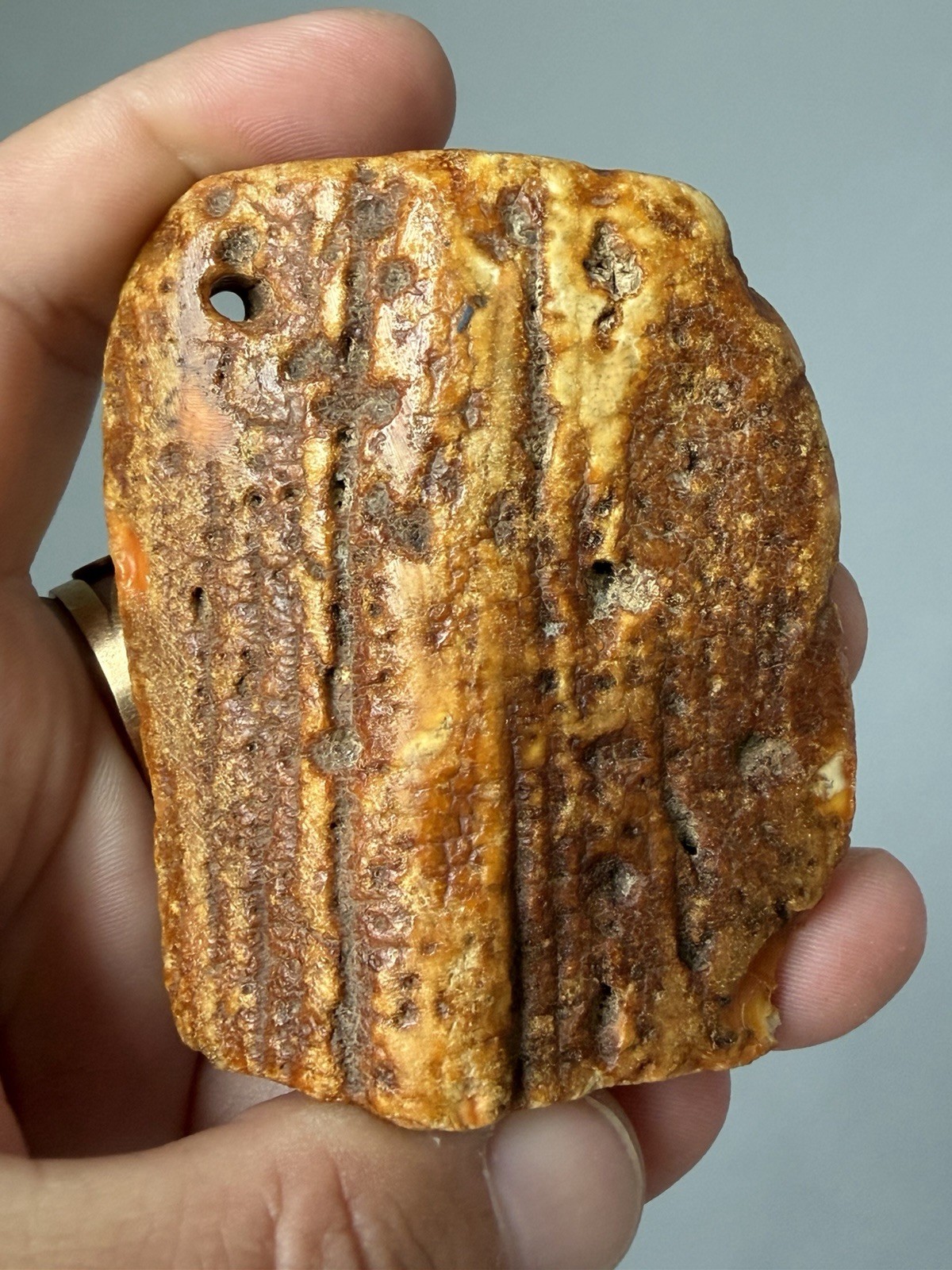Vintage Baltic Amber Raw Stone 46g USSR Era Old Natural Amber Specimen