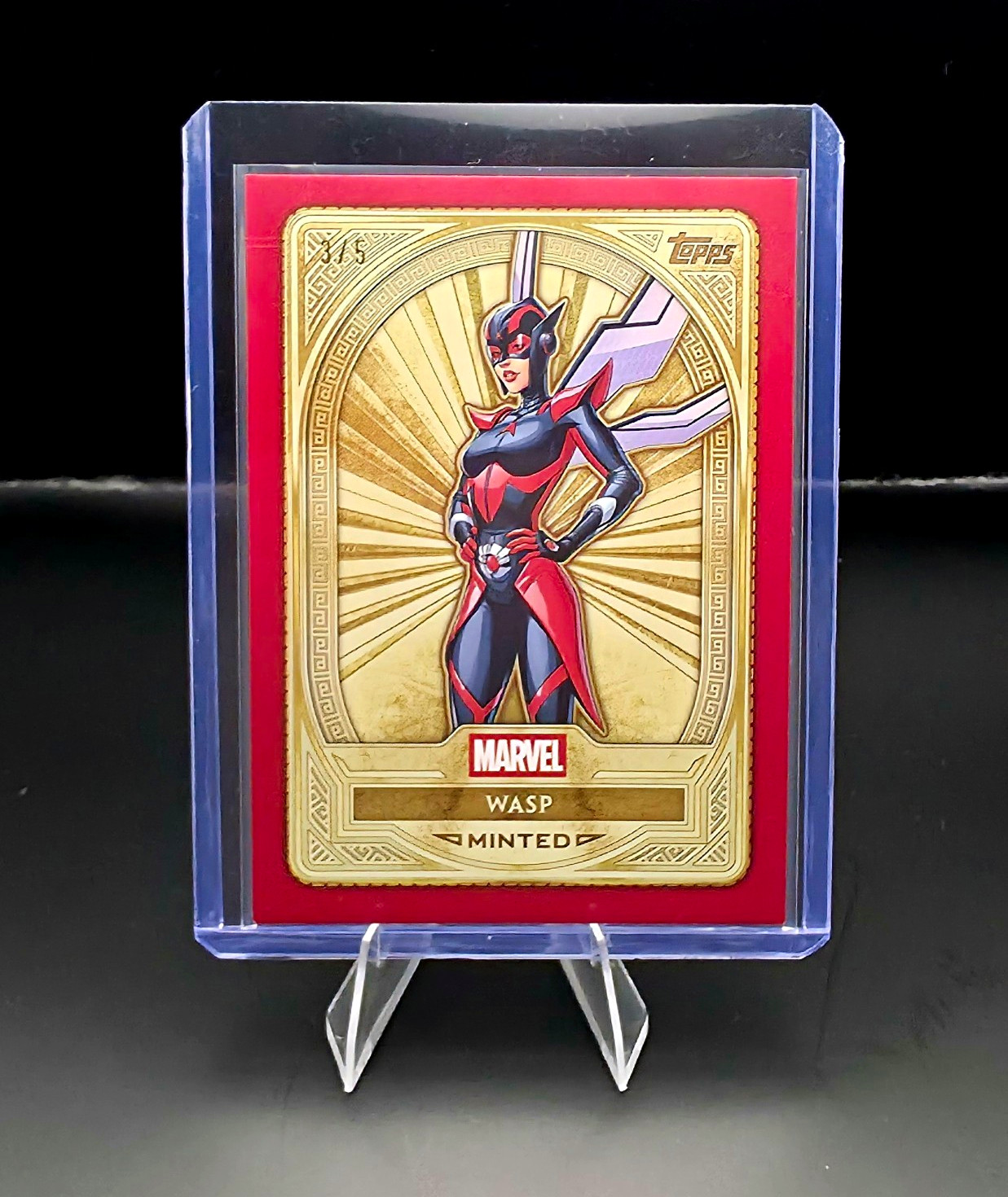 2025 Topps Marvel Mint WASP Red  3/5 Serial Numbered