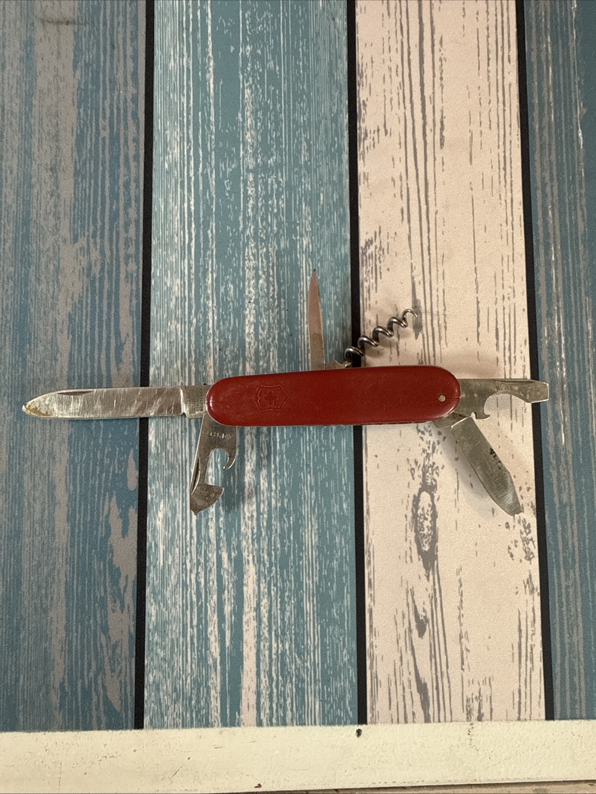 Vintage Victorinox / Victoria 91mm Officer Swiss Army Knife 