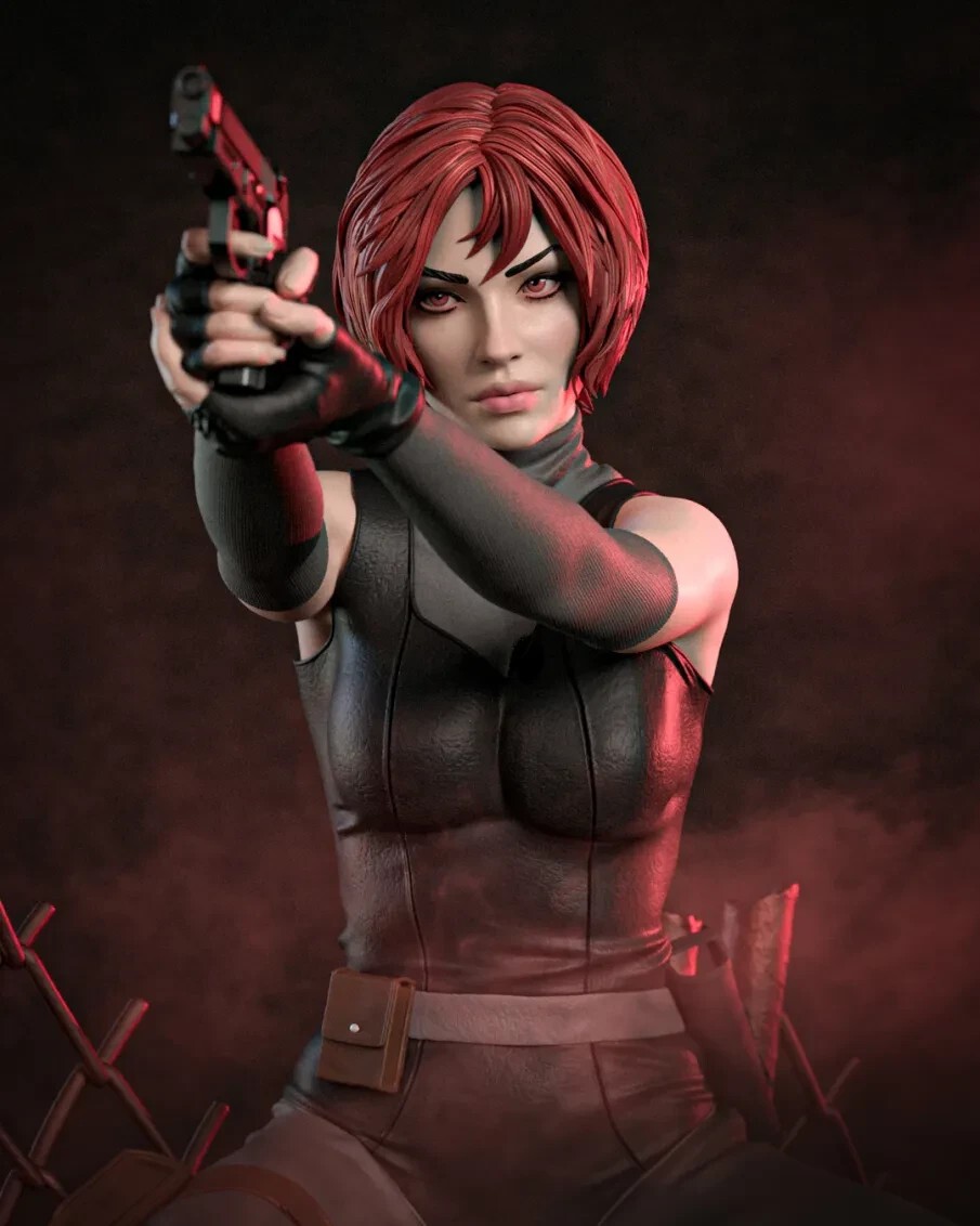 1:8 Regina Dino Crisis Fan Art UNPAINTED High Quality Resin Garage Kit