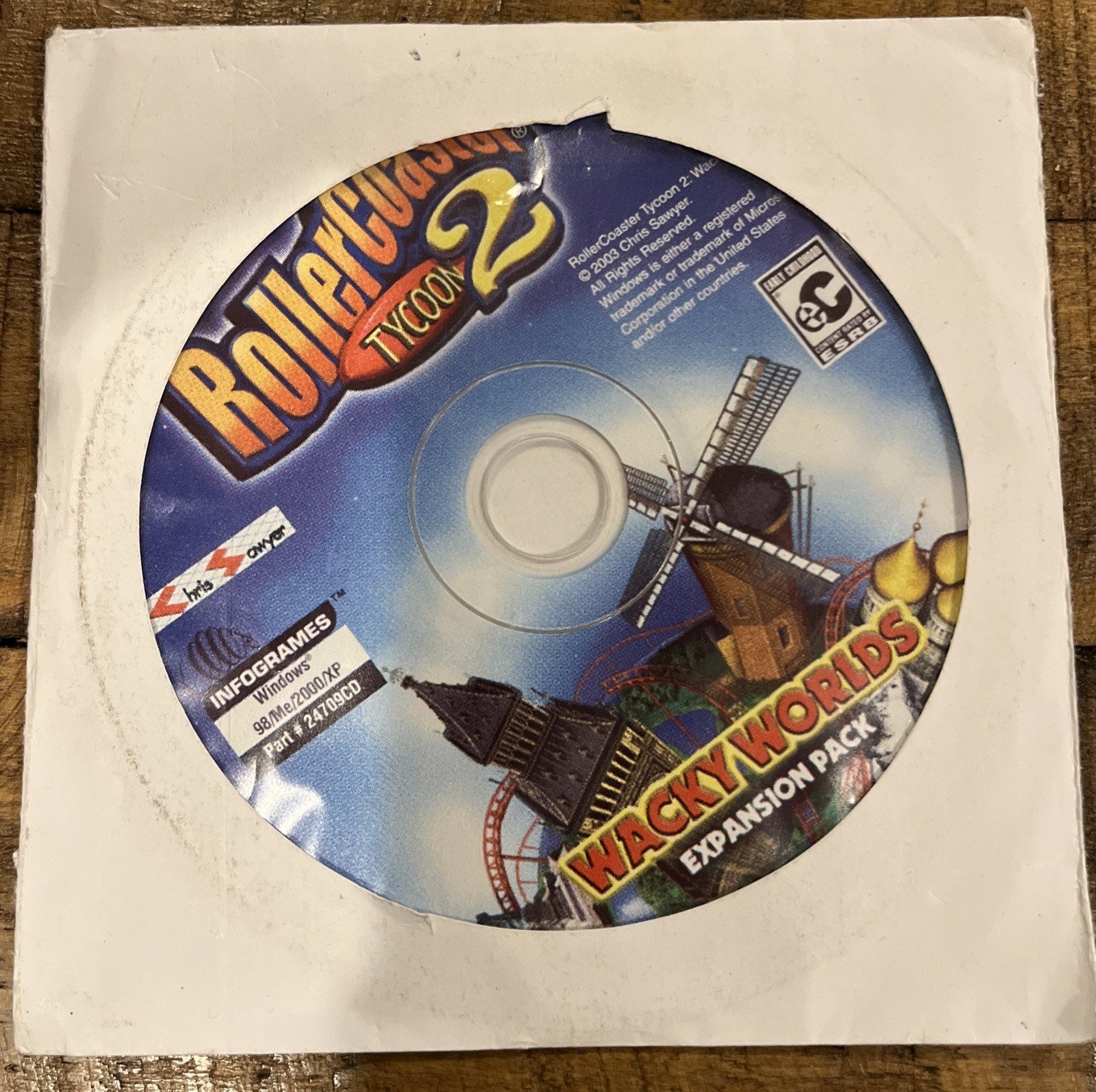 PC ROLLERCOASTER TYCOON 2 II WACKY WORLDS EXPANSION