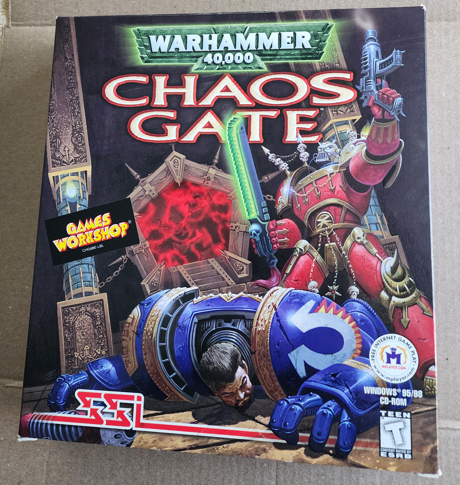 Warhammer 40,000 Chaos Gate (1998) PC Big Box New Factory Sealed US Retail Box