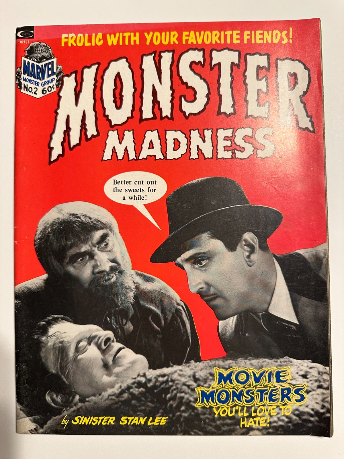 MONSTER MADNESS  #2  8.5     VERY FINE+  MARVEL SERIES UNIVERSAL HORROR