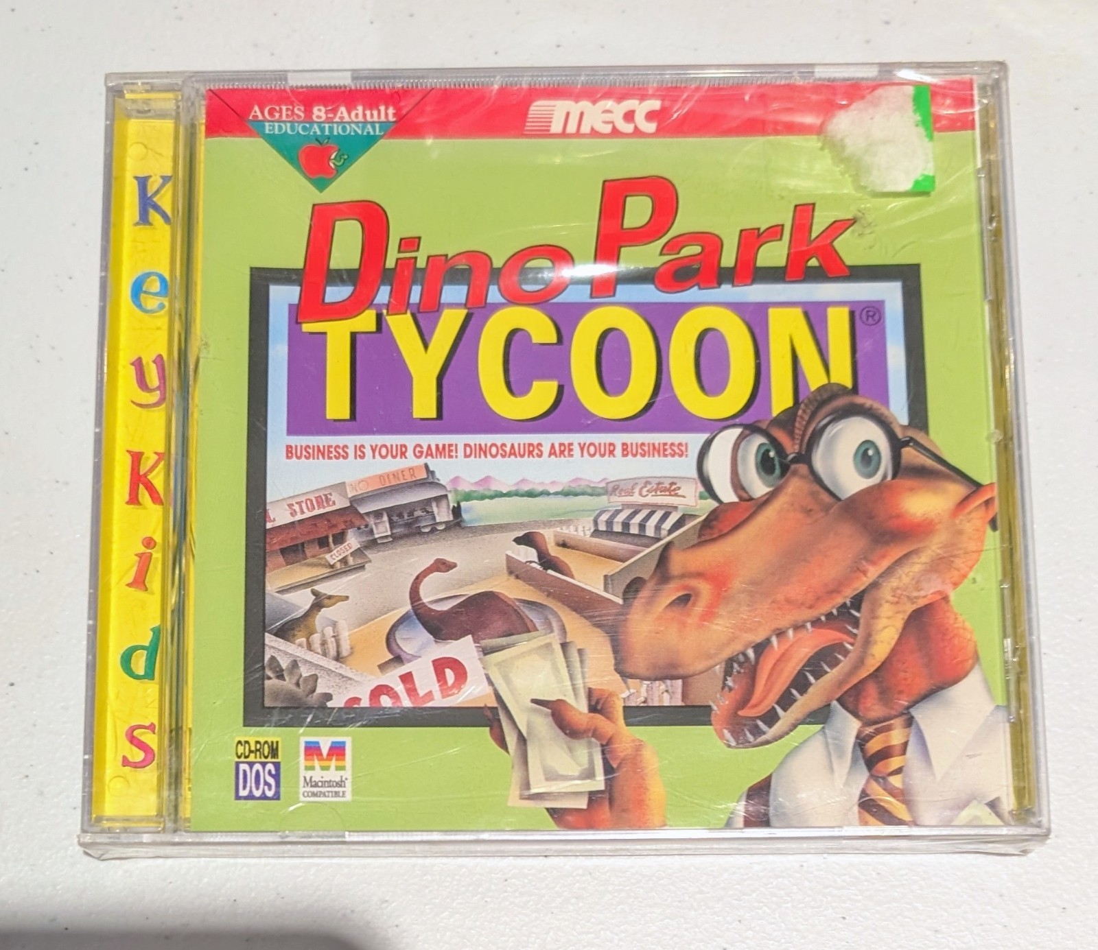 Dino Park Tycoon PC Game NEW OLD STOCK SEALED CD-ROM DOS