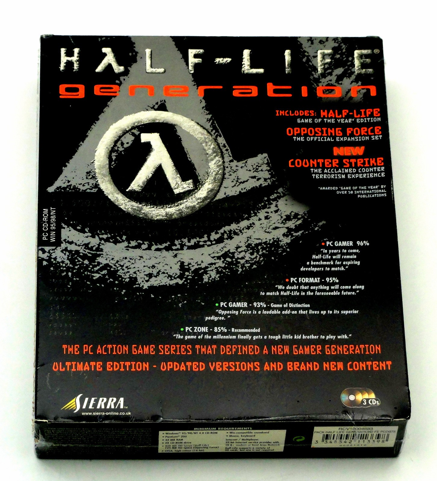 Half-life Generation Big Box PC Game - 1998
