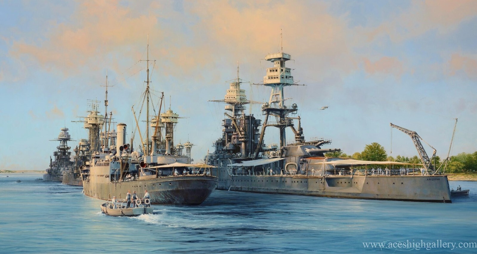 Calm Before the Storm by Robert Taylor with 5 USS Arizona Pearl Harbor veterans