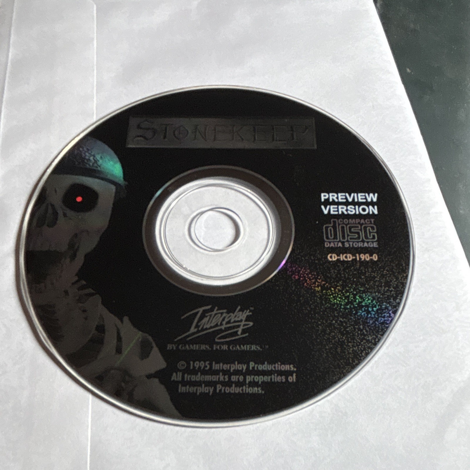 Interplay Stonekeep Preview Demo PC CD-ROM Role Playing Dungeon Crawler 1995