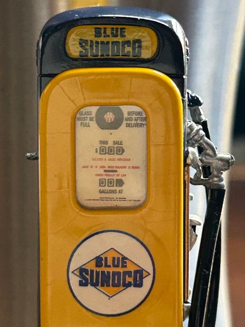 Danbury Mint Blue Sunoco Fuel Pump Diecast 1/24 Rare Out of Print [Age 13+]