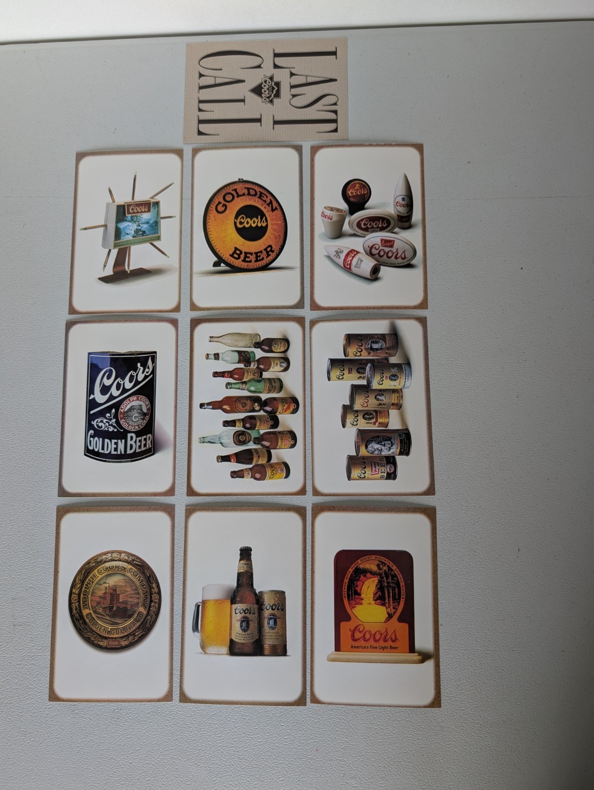 1994 Coors Beer “Last Call” Brewing Company Post Cards plus 6 Other Coors Cards