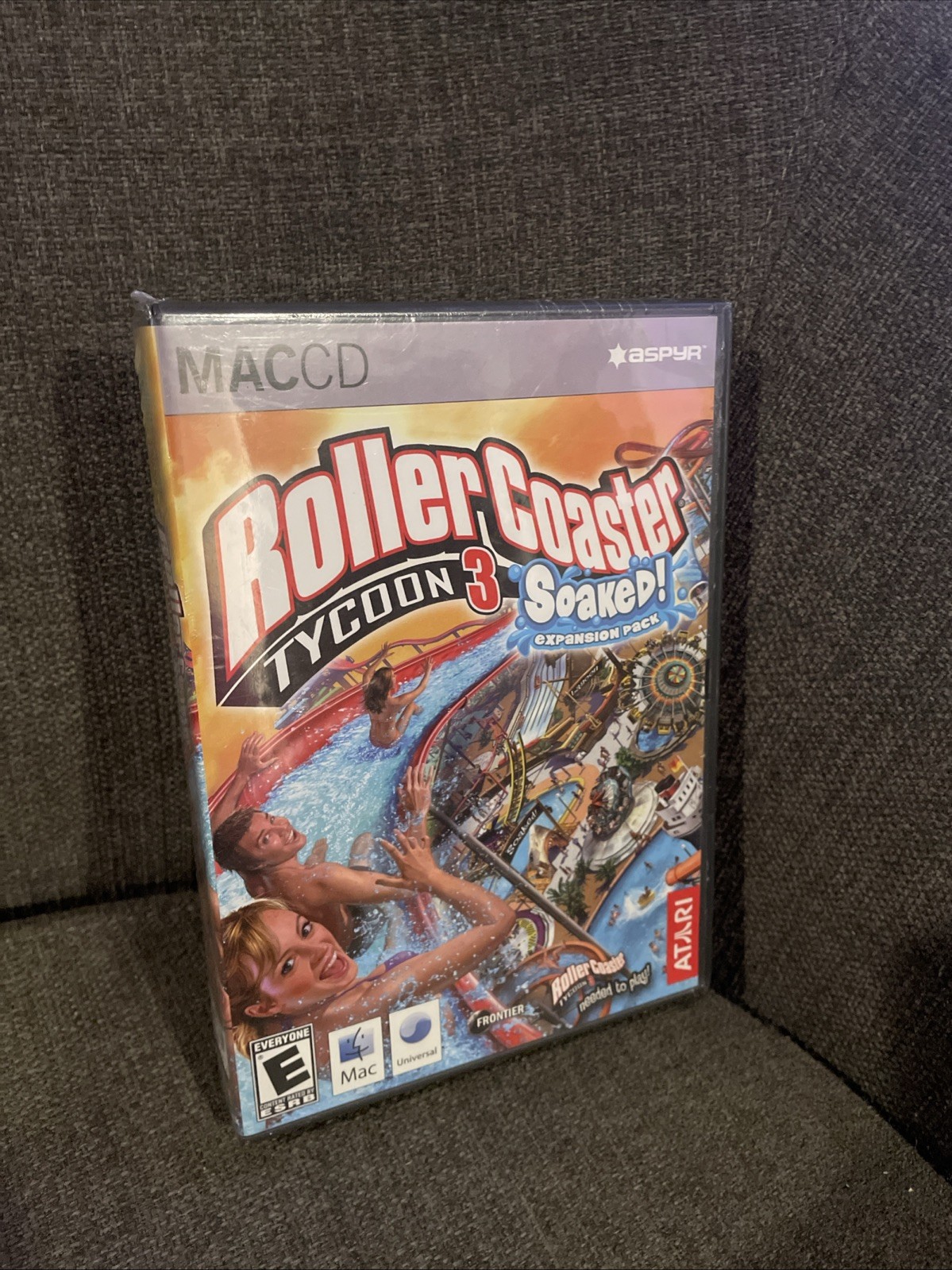Roller Coaster Tycoon 3: Soaked - Vintage Mac Video Game Expansion Pack