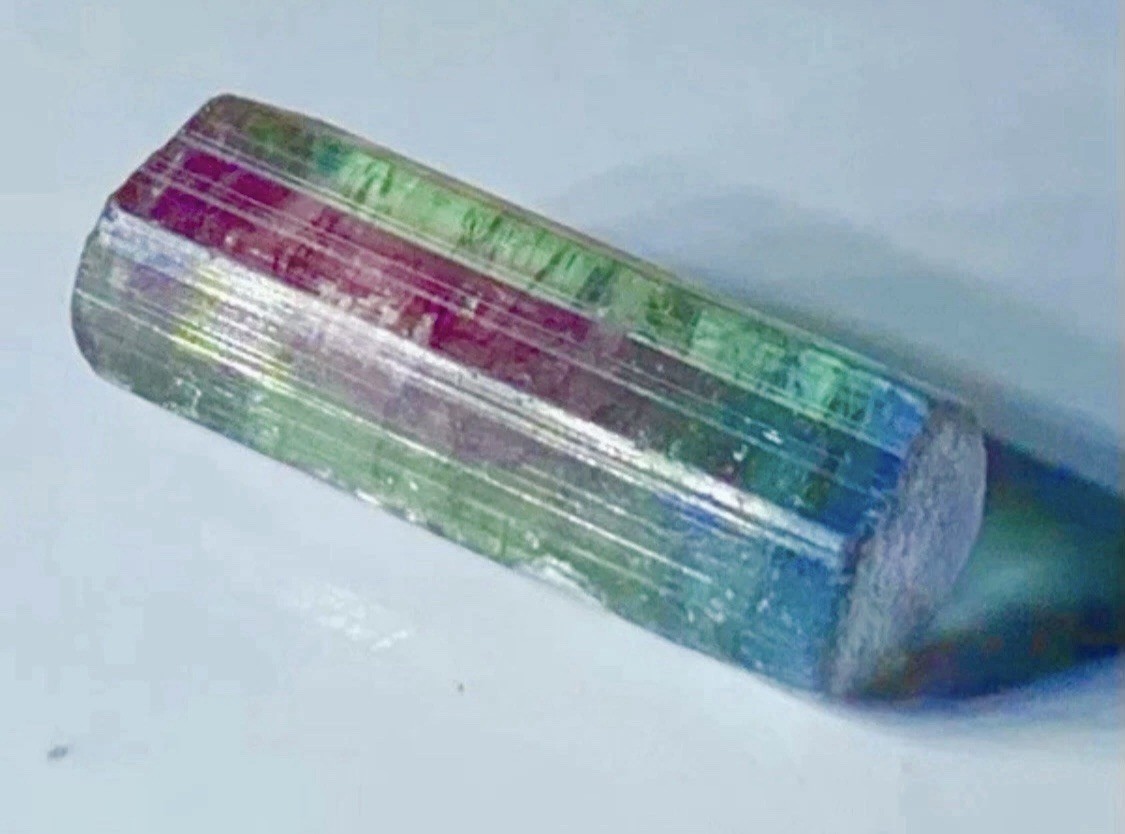 Beautiful Watermelon Tourmaline Crystal Natural Raw Rough Specimen Brazil