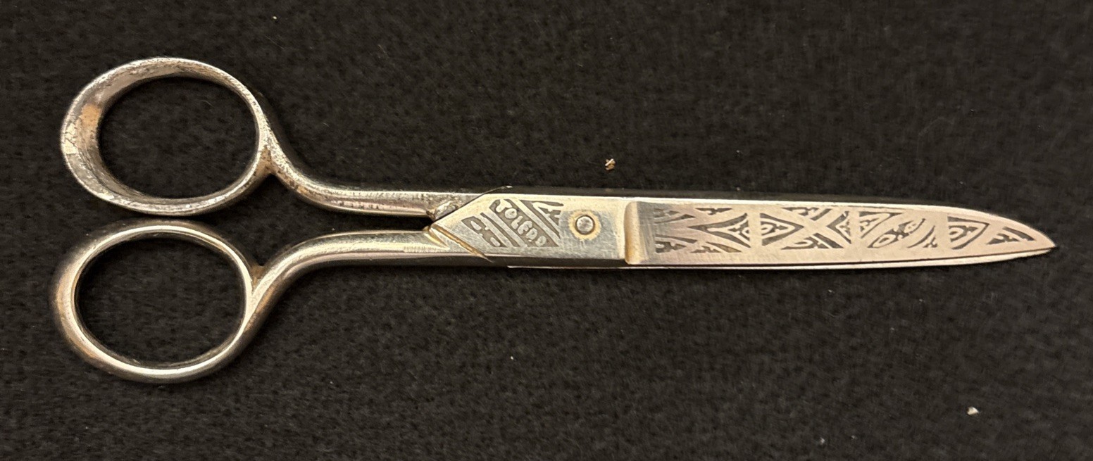 Vintage Toledo 6 Inch Sewing Scissors