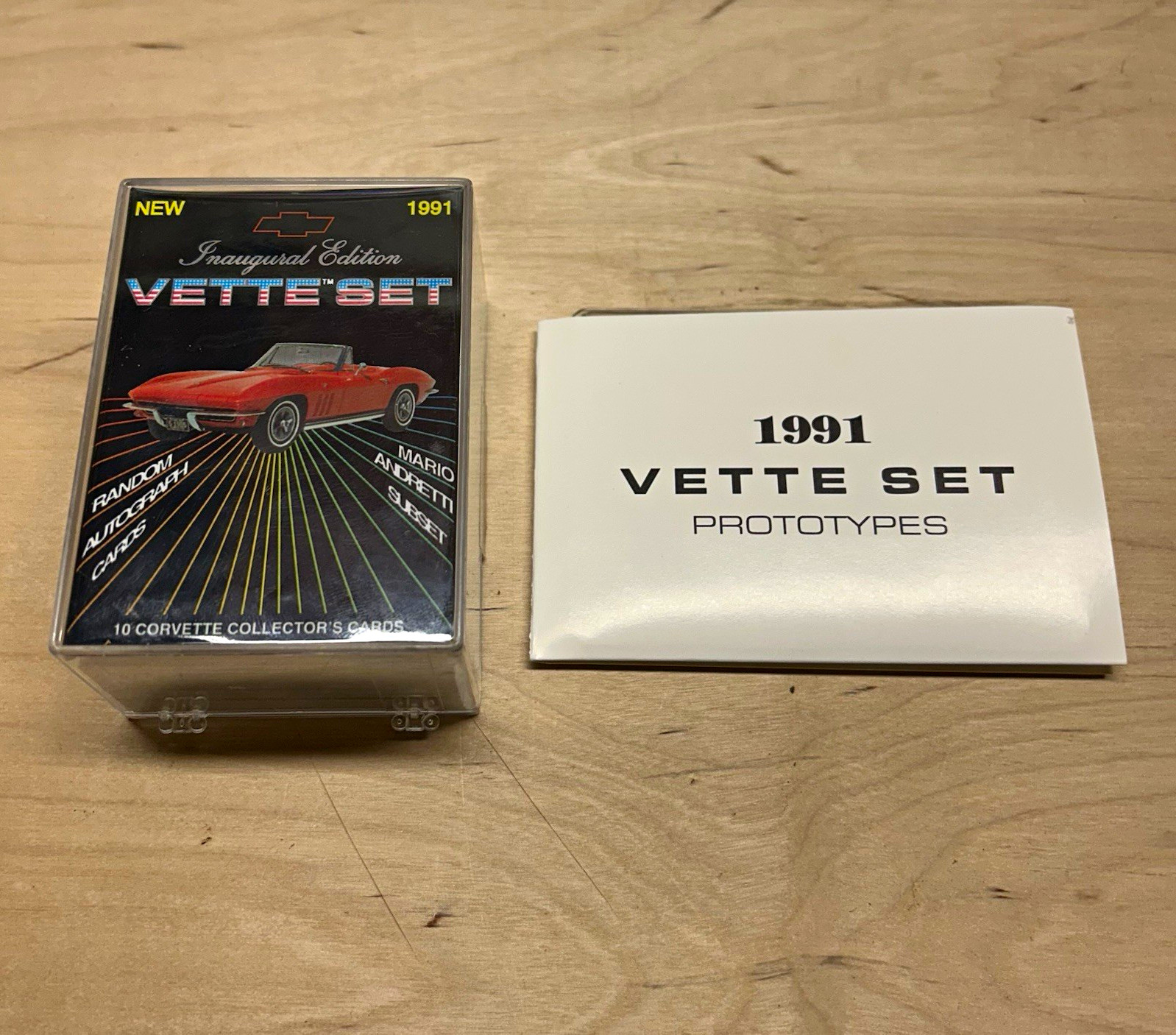 1991 Inaugural Edition Chevrolet “Vette Set” Trading Cards w/ 2 Prototypes