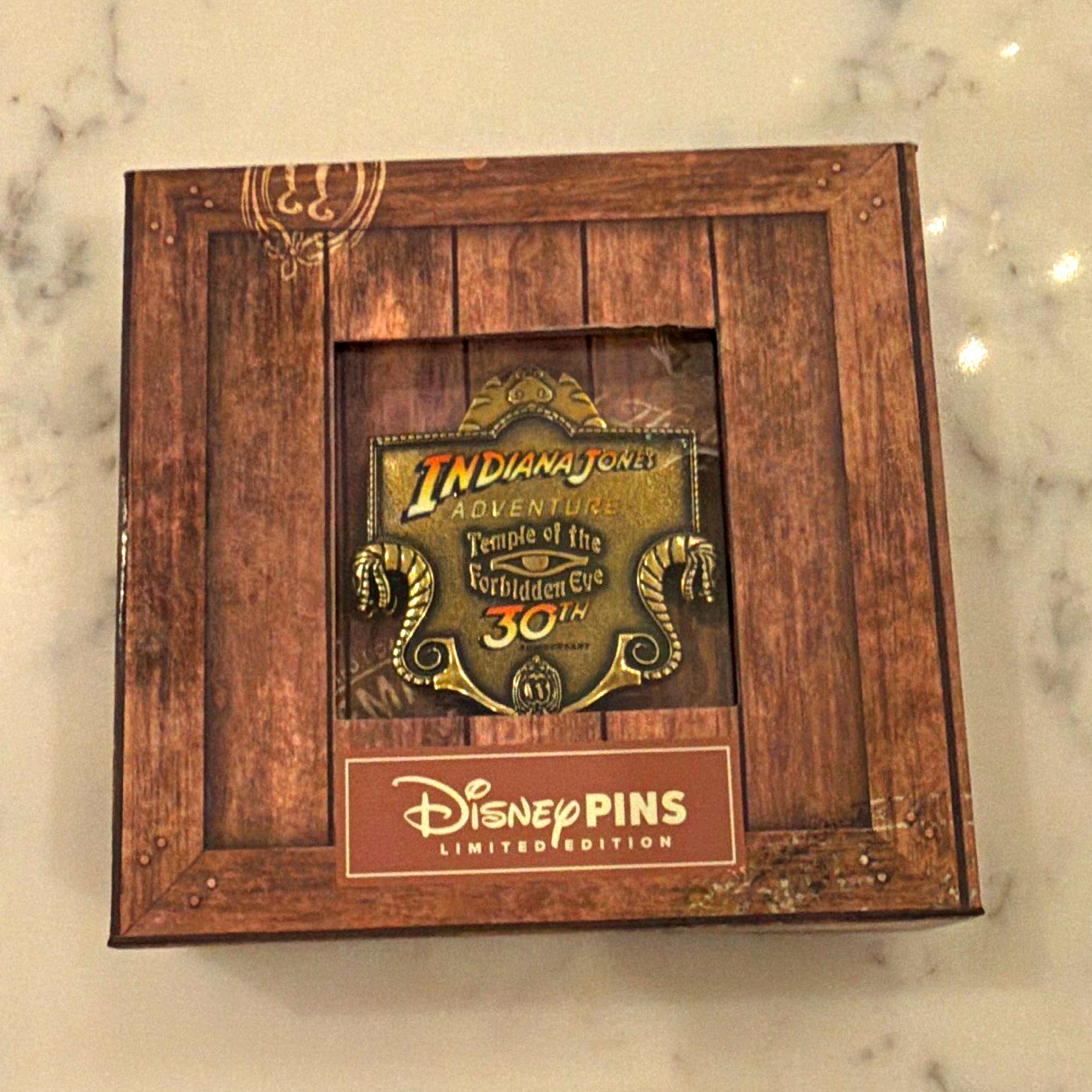 Disney Limited Edition Indiana Jones Adventure Temple Forbidden Eye 30th Pin