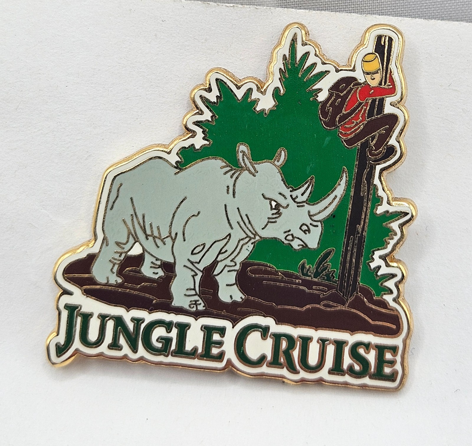 Disney JUNGLE CRUISE Rhino “Getting to the Point” Trading Pin 2007 Disneyland