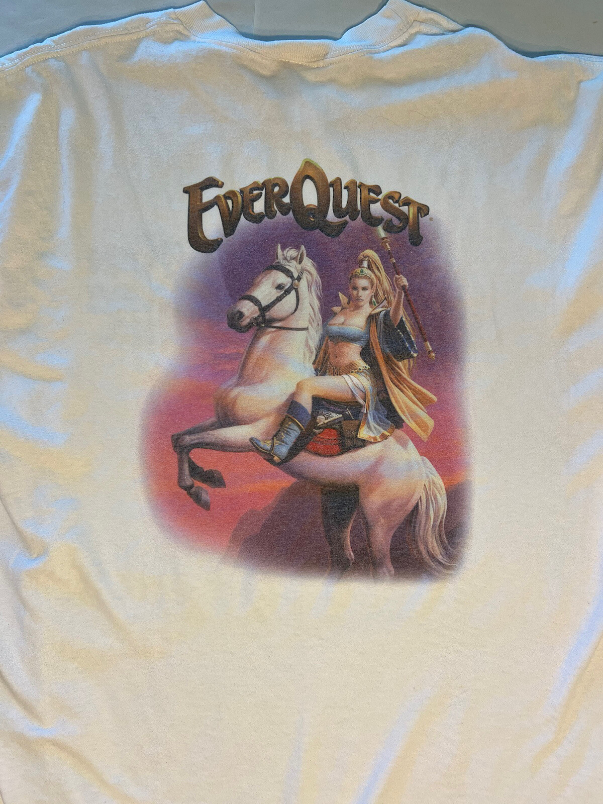 Everquest SOE Fan Faire T-Shirt 🪄 Seattle WA 2002 Firiona Vie Large White Shirt