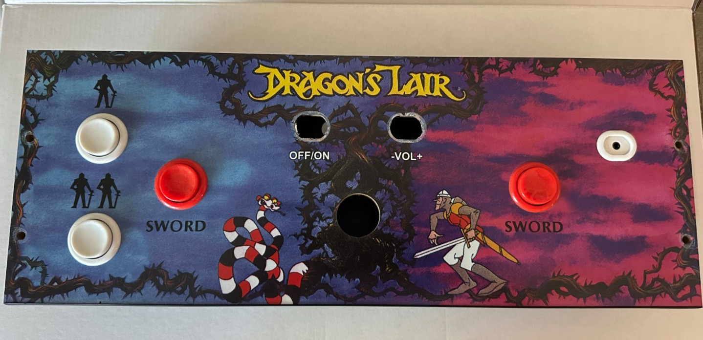 Arcade1Up Dragon's Lair Deck NO PCB or switches (READ DESCRIPTION)