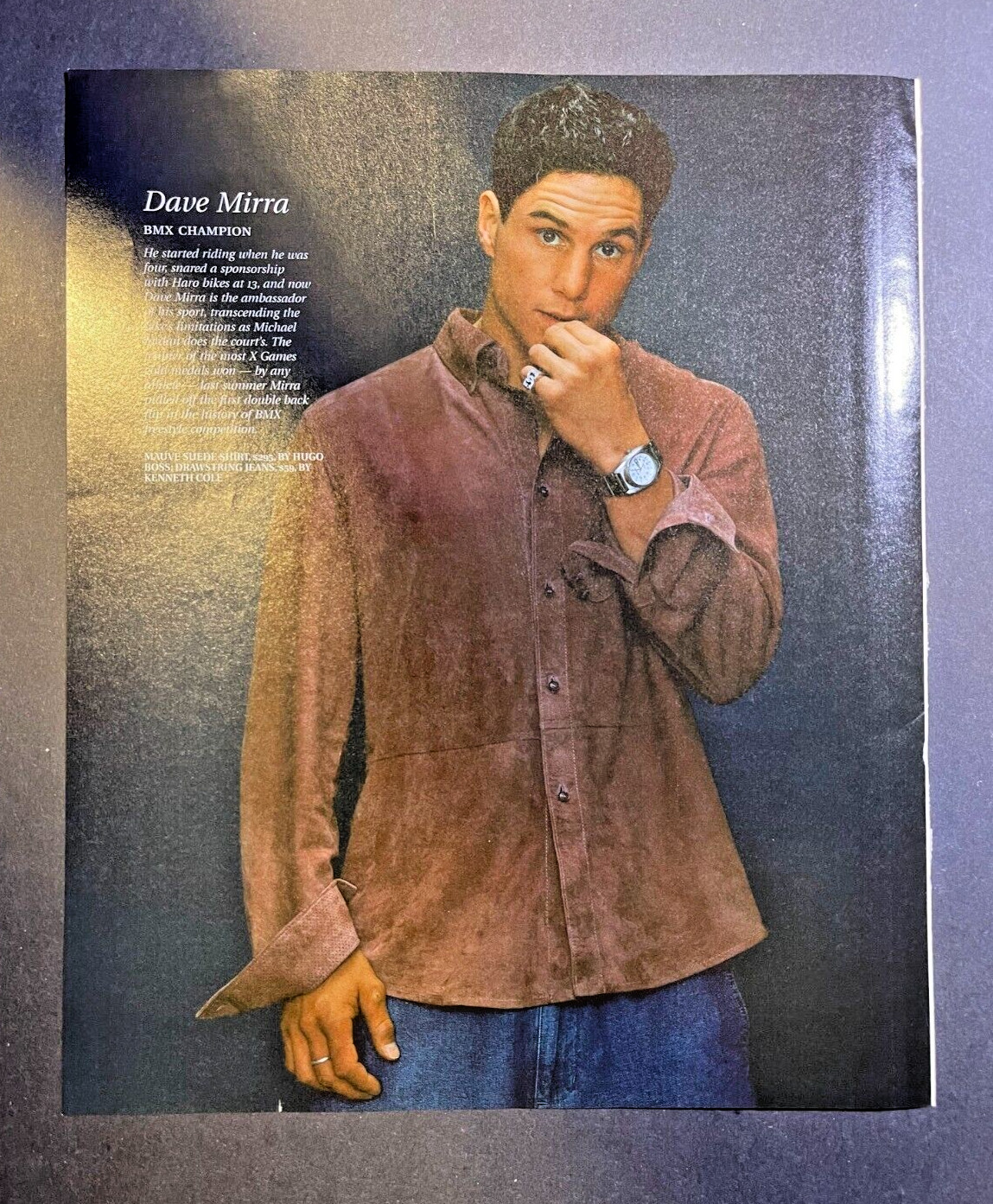 2002 Magazine Illustration Dave Mirra BMX Champion