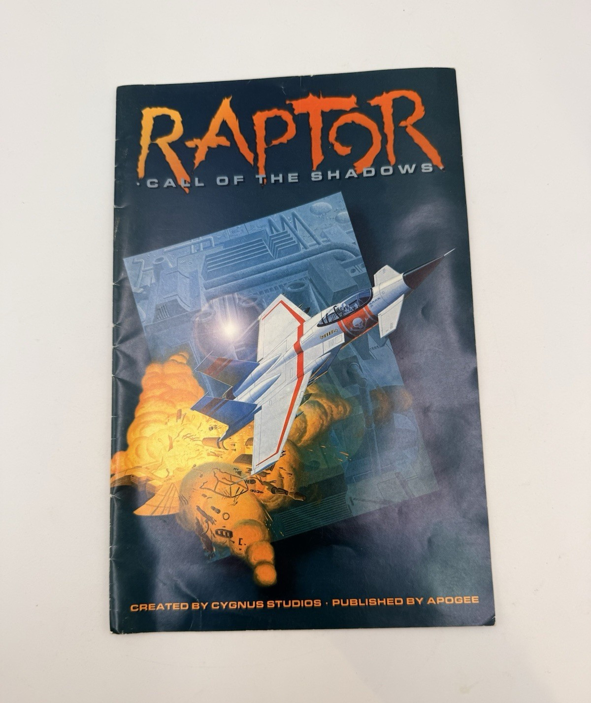 Authentic Raptor Call of the Shadows PC DOS Big Box Manual Only 1994 Apogee