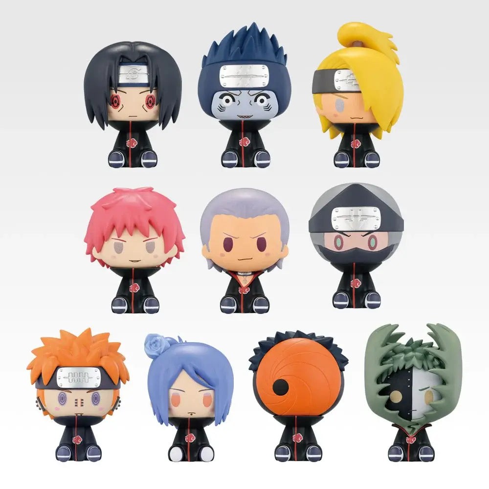 Naruto Shippuden Ichiban Kuji F Prize Chokonokko Figure Akatsuki Ver. Set of 10