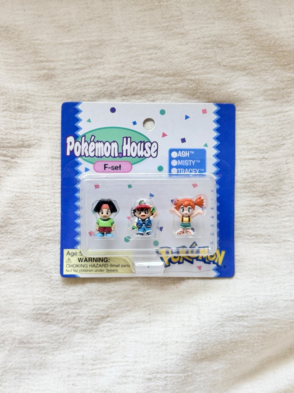 Tomy Chibi Poke House 1998 Pokemon Trainer Figure Set Ash Misty Tracey Vintage R