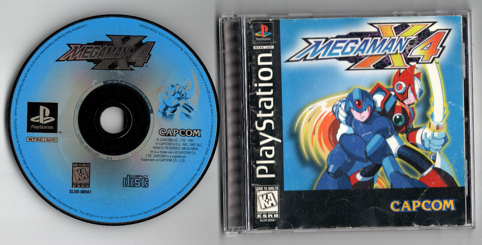 Mega Man X4 PS1 PlayStation 1 Complete CIB Black Label - Tested & Plays Perfect
