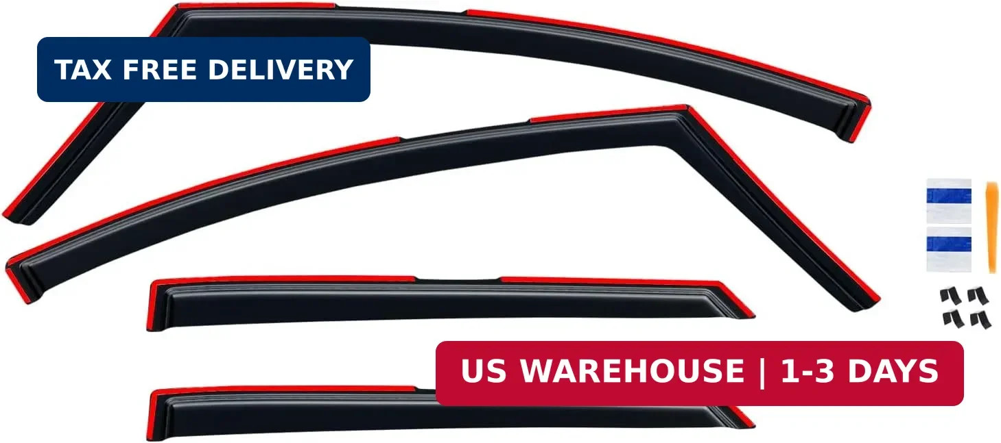in-Channel Rain Guards for Chevy Bolt EV 2017-2023, Window Visor Shields Vent De