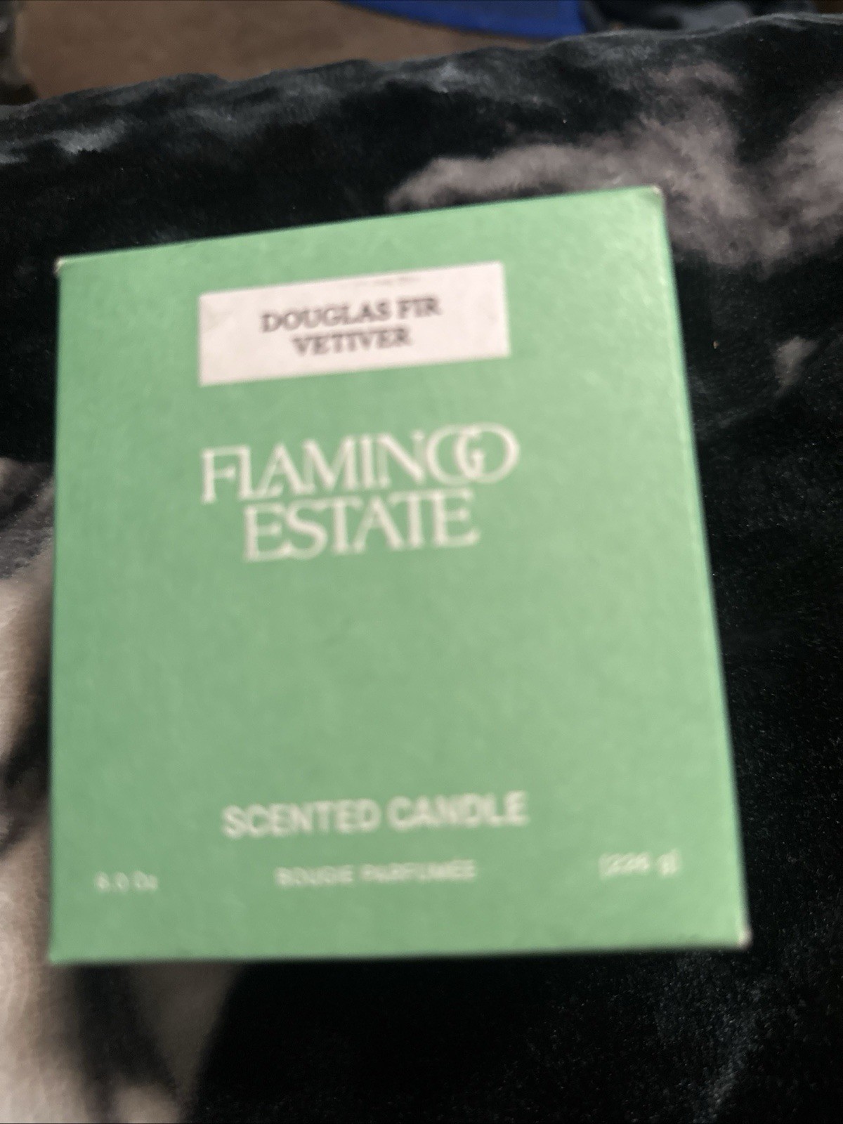 FLAMINGO ESTATE Candle - Douglas Fir Vetiver Scent - 8oz. w/gift box NIB