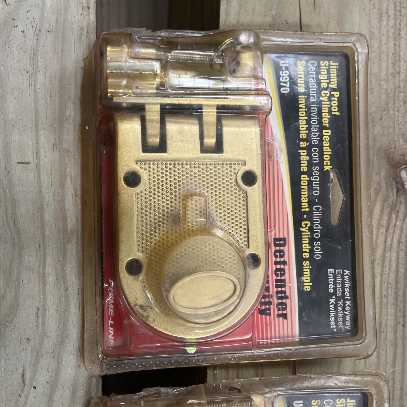 Defender Security U-9970 Jimmy Proof Security Lock New Old Stock W/2 Keys